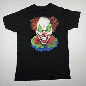 Men's Halloween Clown Graphic T Shirt in Medium